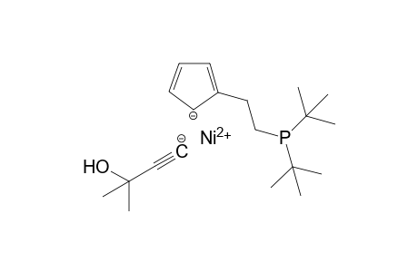 {[2-(Di-tert-butylphosphanyl)ethyl]cyclopentadienyl}-(3-hydroxy-3-methylbutynyl)nickel(II)