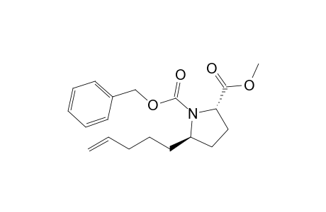 (2S,5R)-5-pent-4-enylpyrrolidine-1,2-dicarboxylic acid O1-benzyl ester O2-methyl ester