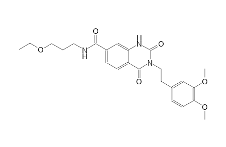 3-[2-(3,4-dimethoxyphenyl)ethyl]-N-(3-ethoxypropyl)-2,4-dioxo-1,2,3,4-tetrahydro-7-quinazolinecarboxamide