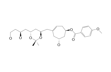 (-)-(1R,6R)-6-HYDROXY-4-[[(4R,6R)-6-[(2S)-2,4-DIHYDROXYBUTYL]-2,2-DIMETHYL-1,3-DIOXAN-4-YL]-METHYL]-CYCLOHEPT-3-EN-1-YL-4-METHOXYBENZOATE