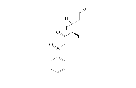 (3R)-1-[(4-METHYLPHENYL)-SULFINYL]-3-FLUORO-HEPT-6-EN-2-ONE