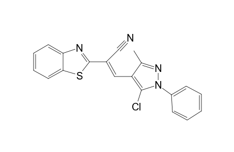 (E)-2-(BENZO-[D]-THIAZOL-2-YL)-3-(5-CHLORO-3-METHYL-1-PHENYL-1H-PYRAZOL-4-YL)-ACRYLONITRILE