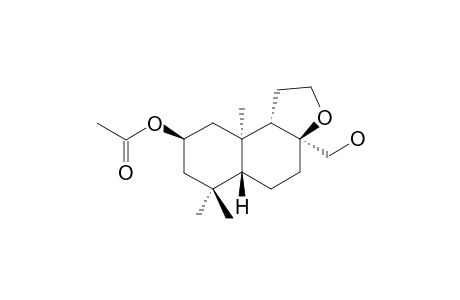 2-BETA-ACETOXY-8-BETA,12-EPOXY-13,14,15,16-TERTANOR-ENT-LABDAN-17-OL