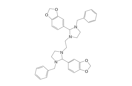 1,1'-ETHYLENEBIS{3-BENZYL-2-[3,4-(METHYLENEDIOXY)PHENYL]IMIDAZOLIDINE}