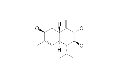 GANOMASTENOL-B;REL-3-BETA,8-BETA,9-ALPHA-TRIHYDROXY-CADINA-4,10(15)-DIENE