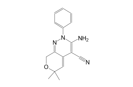 3-amino-6,6-dimethyl-2-phenyl-2,8-dihydro-6H-pyrano[3,4-c]pyridazine-4-carbonitrile