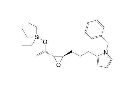 1-Benzyl-2-(3-((2R*,3S*)-3-(1-(triethylsiloxy)vinyl)oxiran-2-yl)propyl)-1H-pyrrole