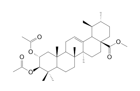 methyl (1S,2R,4aS,6aS,6bR,10R,11R,12aR)-10,11-diacetyloxy-1,2,6a,6b,9,9,12a-heptamethyl-2,3,4,5,6,6a,7,8,8a,10,11,12,13,14b-tetradecahydro-1H-picene-4a-carboxylate