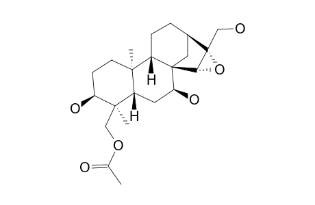 ENT-18-ACETOXY-3-BETA,7-ALPHA,17-TRIHYDROXY-15-BETA,16-BETA-EOPXYKAURANE