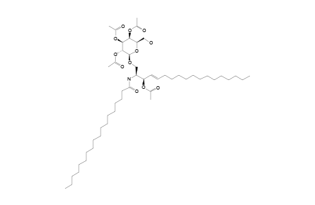 BETA-D-GALACTOPYRANOSYL-(2,3,4-TRI-O-ACETYL)-1'-(3'-O-ACETYL)-CERAMIDE