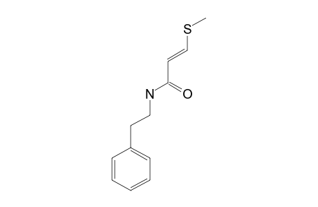 SINHARIN;(E)-3-(METHYLTHIO)-PROPENOIC-ACID-PHENETHYLAMIDE