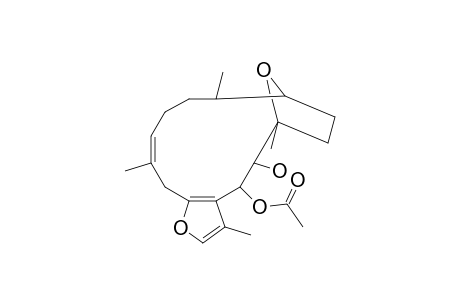 (4R*,5S*,6R*,9S*,10R*,13E)-4-ACETOXY-5-HYDROXY-3,6,10,14-TETRAMETHYL-3,4,5,6,7,8,9,10,11,12-DECAHYDRO-6,9-EPOXYCYCLOTETRADECA-[B]-FURAN