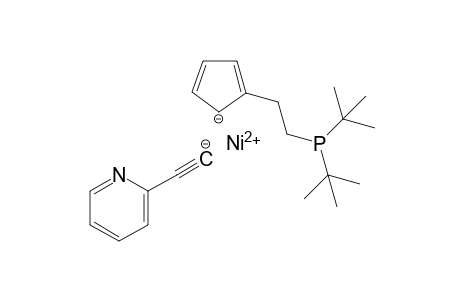 {[2-(Di-tert-butylphosphanyl)ethyl]cyclopentadienyl}[2-(2-pyridyl)ethynyl]nickel(II)