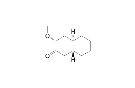 4-AXIAL-METHOXY-TRANS-BICYCLO-[4.4.0]-DECAN-3-ONE