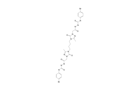 #5A;N-(4-BROMOPHENYL)-2-[2-[4-[4-[1-[2-[2-(4-BROMOPHENYLCARBONOTHIOYL)-HYDRAZINYL]-2-OXOETHYL]-3-METHYL-5-OXO-1,2,4-TRIAZOLE-4(5H)-YL]-BUTYL]-3-METHYL-5-OXO-4,