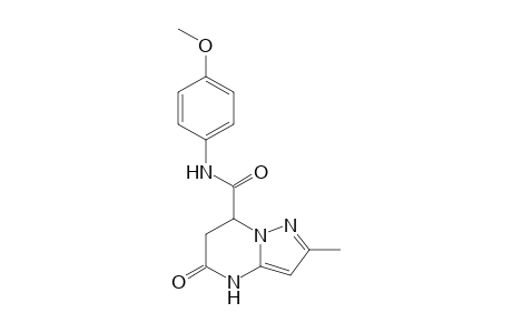 N-(4-Methoxyphenyl)-2-methyl-5-oxo-4,5,6,7-tetrahydropyrazolo[1,5-a]pyrimidine-7-carboxamide