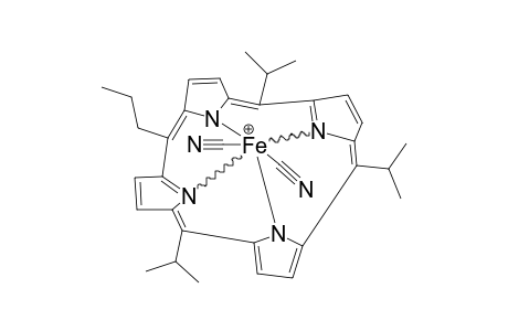 DICYANO-(MESO-PROPYL-TRIISOPROPYLPORPHYRINATO)-IRON-(III);FE(T(I)PRP)(CN)2