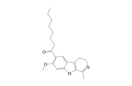 10-CAPRYLOYL-11-METHOXY-3-METHYL-5,6-DIHYDRO-BETA-CARBOLINE