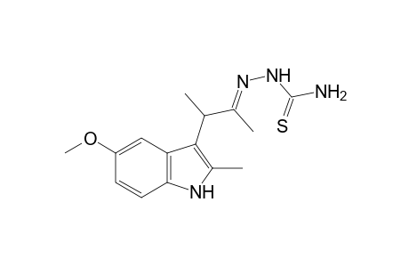 3-(5-methoxy-2-methylindol-3-yl)-2-butanone, thiosemicarbazone