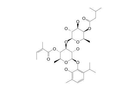 2-HYDROXYTHYMOL-3-O-(4-O-ISOVALERYL-BETA-D-FUCOPYRANOSYL)-(1->3)-(4-O-ANGELOYL)-BETA-D-QUINOVOPYRANOSIDE