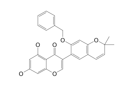 2'-BENZYLOXY-5,7-DIHYDROXY-6'',6''-DIMETHYLPYRANO-[2''.3'':4'.5']-ISOFLAVONE