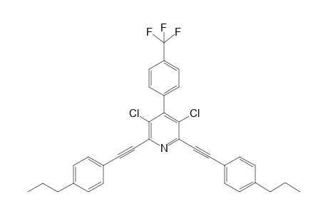 3,5-Dichloro-2,6-bis((4-propylphenyl)ethynyl)-4-(4-(trifluoromethyl) phenyl)pyridine