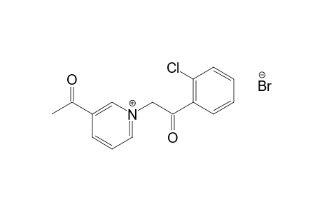 3-acetyl-1-(o-chlorophenacyl)pyridinium bromide