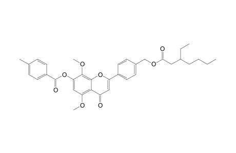 PRUNUSIN-B;2-[4-[[(3-ETHYL-HEPTANOYL)-OXY]-METHYL]-PHENYL]-5,8-DIMETHOXY-4-OXO-4H-CHROMEN-7-YL-4-METHYL-BENZOATE