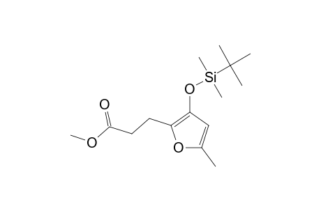 3-[(3-TERT.-BUTYLDIMETHYLSILANYLOXY)-5-METHYL-FURAN-2-YL]-PROPIONIC-ACID-METHYLESTER