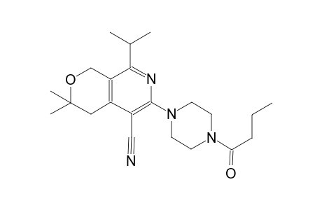 1H-pyrano[3,4-c]pyridine-5-carbonitrile, 3,4-dihydro-3,3-dimethyl-8-(1-methylethyl)-6-[4-(1-oxobutyl)-1-piperazinyl]-