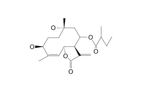 GERMACRA-4Z,11(13)-DIEN-12,6A-OLIDE,3B,10A-DIHYDROXY-8B-(2'-METHYL)-BUTANOYLOXY