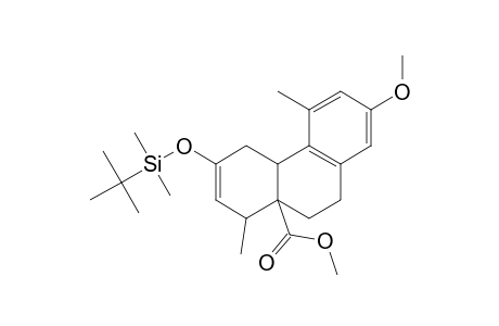 METHYL-(4B-ALPHA,8-ALPHA,8A-ALPHA)-6-TERT.-BUTYLDIMETHYLSILYLOXY-2-METHOXY-4,8-DIMETHYL-4B,5,9,10-TETRAHYDROPHENANTHRENE-8A(8H)-CARBOXYLATE