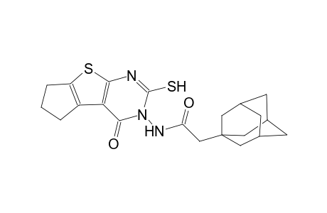 2-(1-adamantyl)-N-(4-oxo-2-sulfanyl-6,7-dihydro-4H-cyclopenta[4,5]thieno[2,3-d]pyrimidin-3(5H)-yl)acetamide