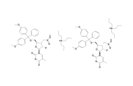 2',3'-DIDEOXY-5'-O-(4,4'-DIMETHOXYTRITYL)-2'-BETA-FLUORO-3'-C-[(HYDROXYPHOSPHINYL)-METHYL]-5-METHYLURIDINE-TRIETHYLAMINE-SALT