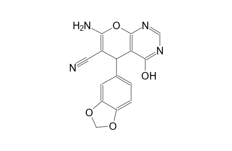 5H-pyrano[2,3-d]pyrimidine-6-carbonitrile, 7-amino-5-(1,3-benzodioxol-5-yl)-4-hydroxy-