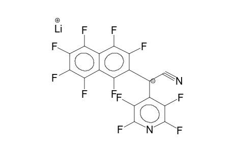 2-PERFLUORONAPHTHALENYL(4'-TETRAFLUOROPYRIDYL)ACETONITRILE, LITHIUMSALT