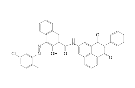 4-[(5-CHLORO-o-TOLYL)AZO]-N-(2,3-DIHYDRO-1,3-DIOXO-2-PHENYL-1H-BENZ[de]ISOQUINOLIN-5-YL)-3-HYDROXY-2-NAPHTHAMIDE