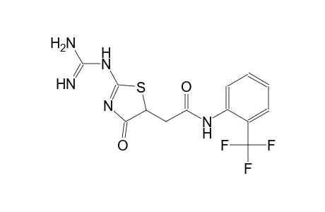 5-thiazoleacetamide, 2-[(aminoiminomethyl)amino]-4,5-dihydro-4-oxo-N-[2-(trifluoromethyl)phenyl]-