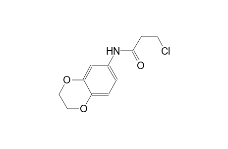 3-chloro-N-(2,3-dihydro-1,4-benzodioxin-6-yl)propanamide