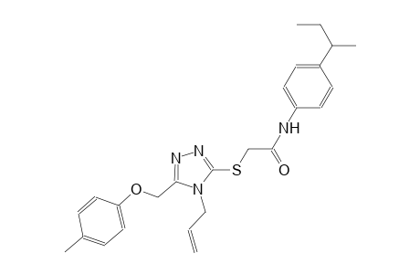 2-({4-allyl-5-[(4-methylphenoxy)methyl]-4H-1,2,4-triazol-3-yl}sulfanyl)-N-(4-sec-butylphenyl)acetamide