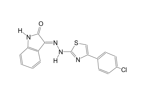 (3E)-1H-indole-2,3-dione 3-{[4-(4-chlorophenyl)-1,3-thiazol-2-yl]hydrazone}