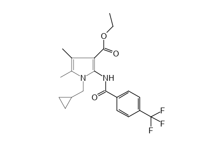 1-(CYCLOPROPYLMETHYL)-4,5-DIMETHYL-2-(alpha,alpha,alpha-TRIFLUORO-p-TOLUAMIDO)PYRROLE-3-CARBOXYLIC ACID, ETHYL ESTER