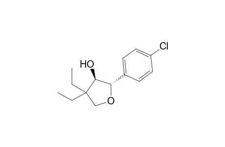 (2S*,3R*)-4,4-Diethyl-3-hydroxy-2-(4-chlorophenyl)tetrahydrofuran isomer