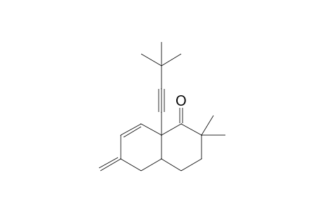 8a-(3',3'-Dimethylbut-1'-ynyl)-3,4,4a,5,6,8a-hexahydro-2,2-dimethyl-6-methylidenenaphthalen-1(2H)-one