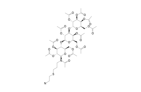 #25-PERACETILATED;N-ACETYL-N-[3-THIO-(2-ACETAMIDOETHYL)]-PROPYL-(2,3,4,6-TETRA-O-ACETYL-ALPHA-D-GALACTOPYRANOSYL)-(1->3)-(3,4,6-TRI-O-ACETYL-BETA-D-GALACTOPYRA