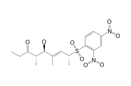 (+/-)-(4-R/S,5-S/R,6-E,8-S/R)-8-[(2,4-DINITROPHENYL)-SULFONYL]-5-HYDROXY-4,6-DIMETHYLNON-6-EN-3-ONE