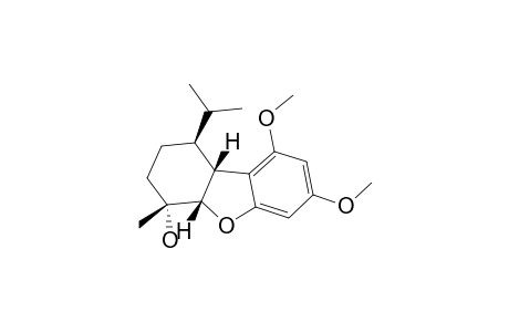 RAC-(1R,4S,4AR,9BS)-7,9-DIMETHOXY-4-METHYL-1-(1-METHYLETHYL)-1,2,3,4,4A,9B-HEXAHYDRODIBENZOFURAN-4-OL