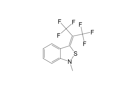 3-(HEXAFLUOROISOPROPYLIDENE)-1,3-DIHYDRO-1-METHYL-2,1-BENZISOTHIAZOLE