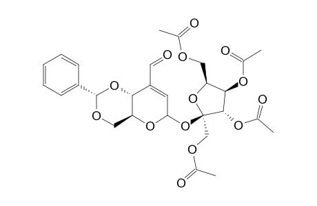 1',3',4',6'-TETRA-O-ACETYL-ALPHA-D-FRUCTOFURANOSYL-4,6-O-BENZYLIDENE-2,3-DIDEOXY-3-C-FORMYL-ALPHA-D-ERYTHRO-HEX-2-ENOPYRANOSIDE