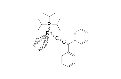 [(5-ETA-C5H5)RH(=C=C=CPH2)(P-(ISO-PROPYL)3)]